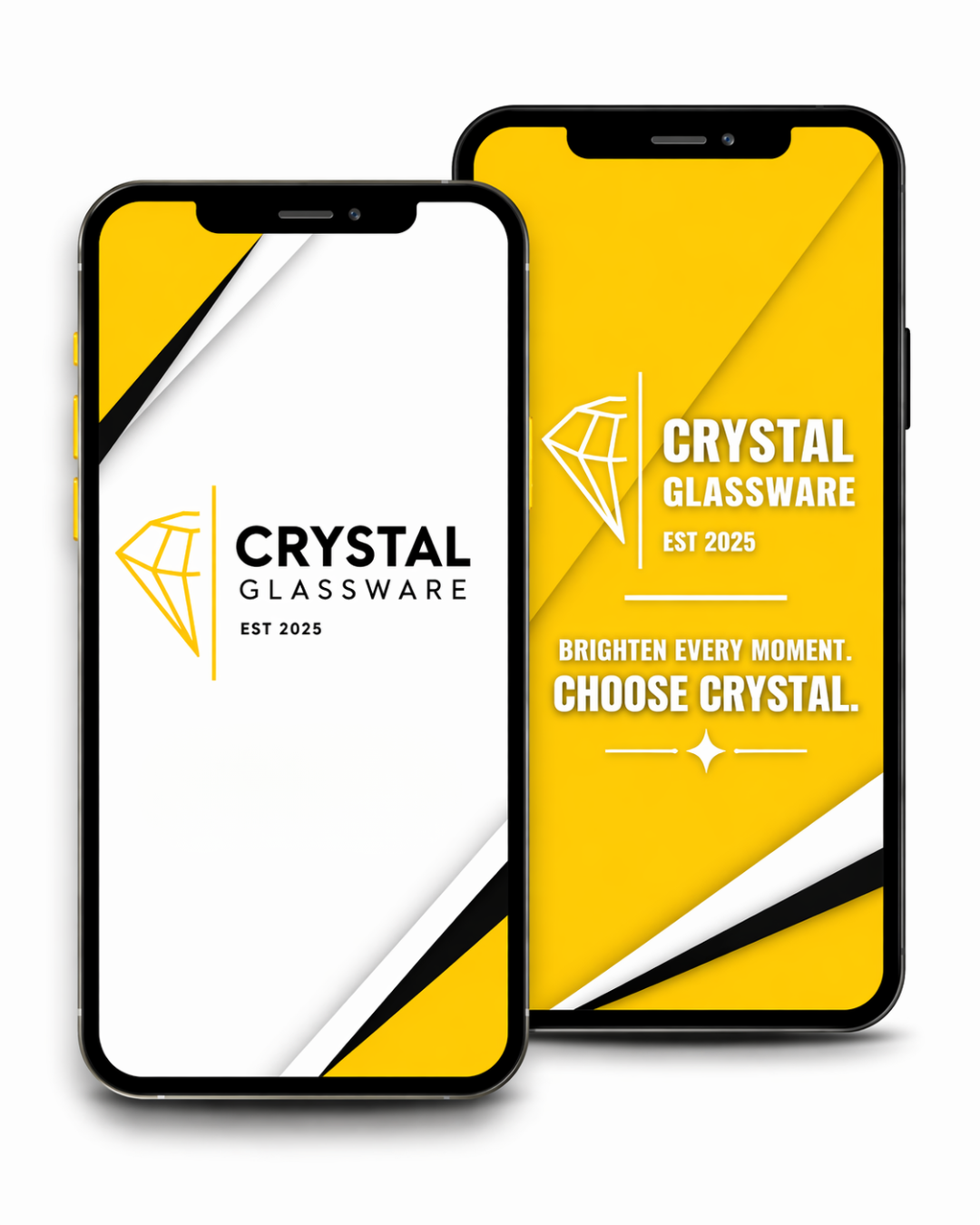 Crystal Glassware mobile app preview
